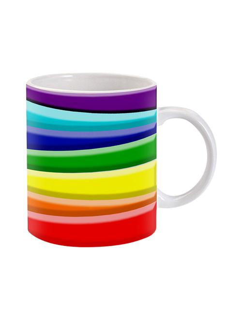 mooch wale multicolor stripes pattern ceramic mug - 13738164 - Very Small Image - 1