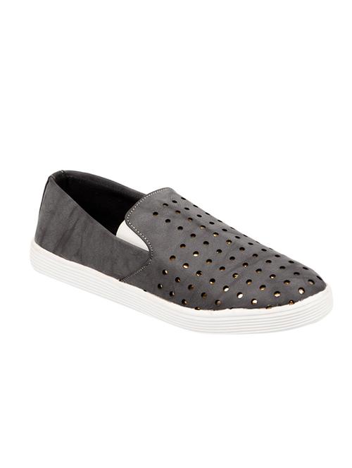 grey leatherette casual slipon - 13745883 - Very Small Image - 1