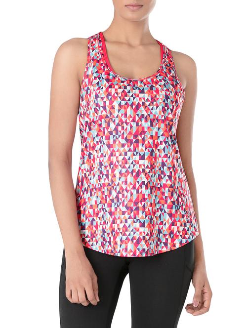 pink poly spandex tank tee - 13753974 - Very Small Image - 1