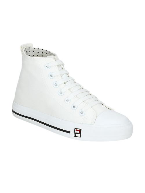 white canvas laceup sneakers - 13758676 - Very Small Image - 1