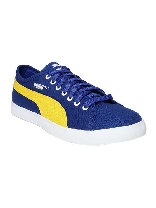 blue canvas lace up sneaker - 13773859 - Very Small Image - 1