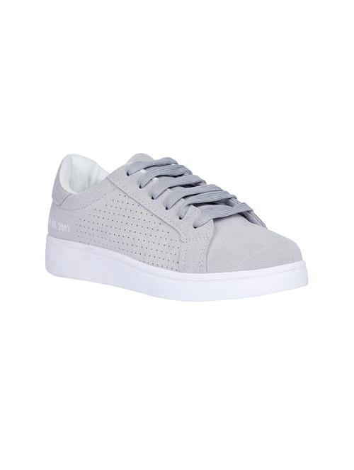 grey canvas laceup sneakers - 13787746 - Very Small Image - 1