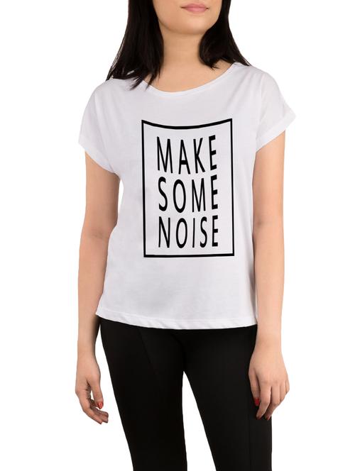 white printed regular tee - 13800755 - Very Small Image - 1