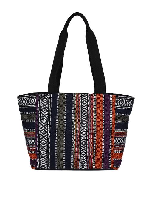 multi colored canvas handbag - 13811349 - Very Small Image - 1