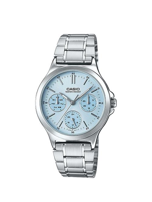 casio blue dial analog watch for women - a1147 - 13822864 - Very Small Image - 1
