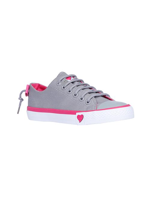 grey canvas laceup sneakers - 13835063 - Very Small Image - 1
