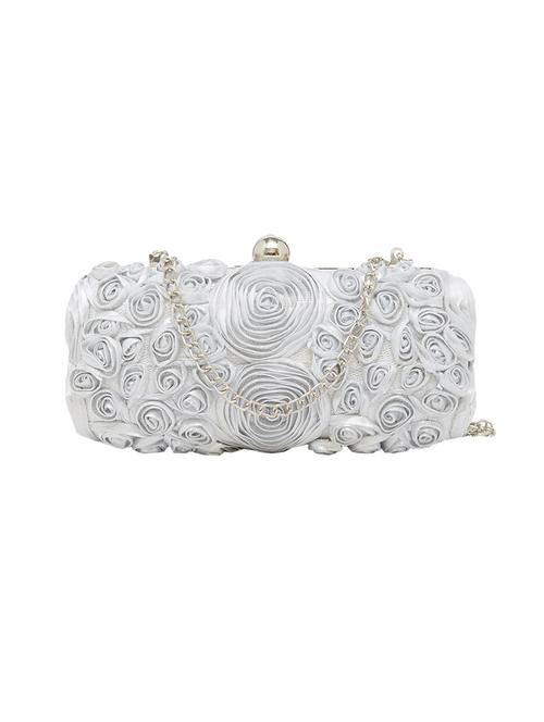 silver leatherette  regular clutch - 13835128 - Very Small Image - 1