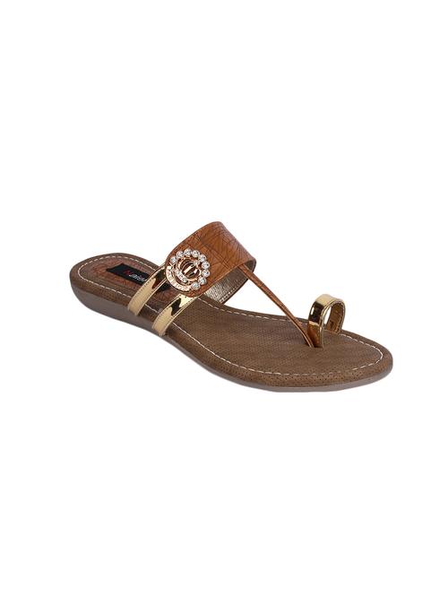 tan one toe sandal - 13837155 - Very Small Image - 1