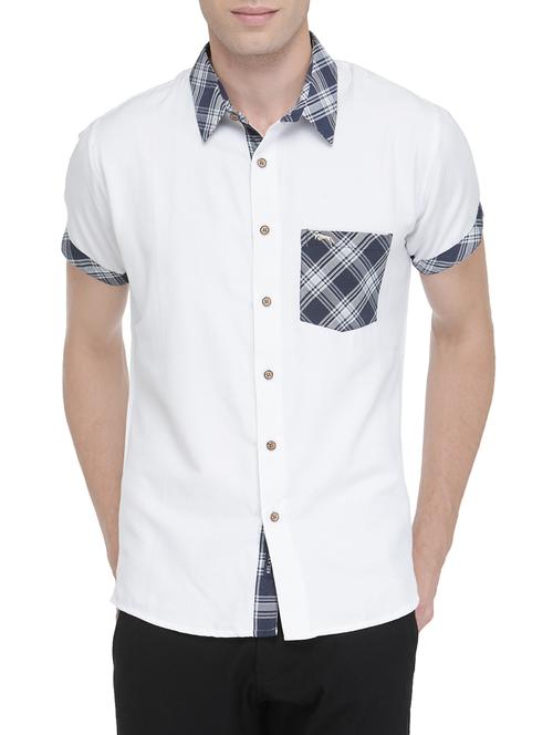 white cotton casual shirt - 13837551 - Very Small Image - 1