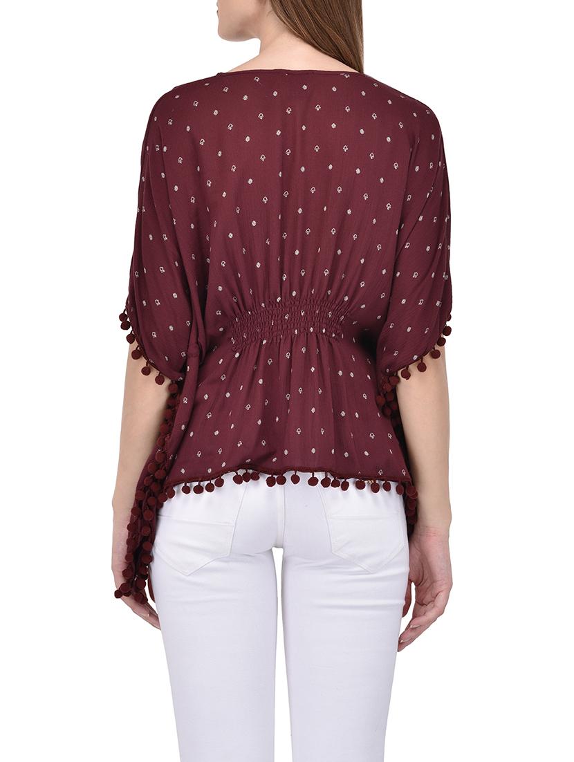 women's straight v neck top - 13842752 - Standard Image - 2