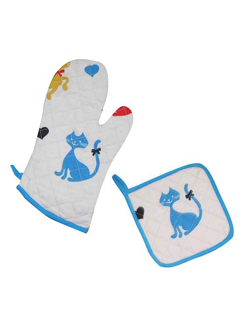 ambbi collection digitally printed mitton and pot holder - 13847781 - Standard Image - 0