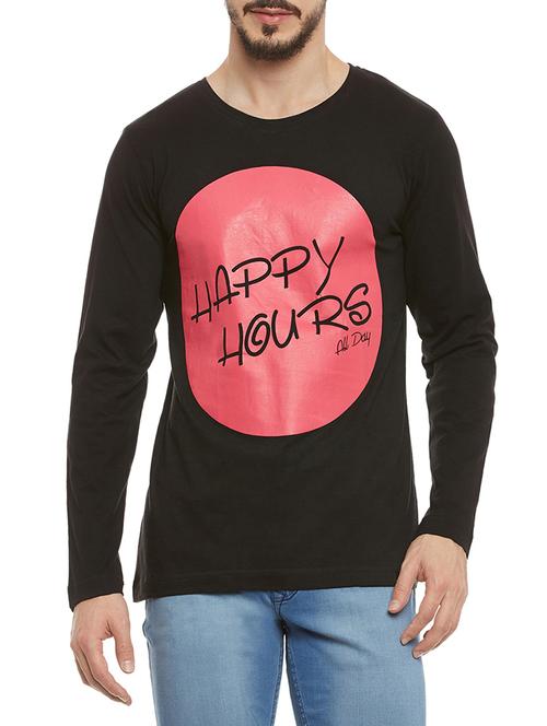 black cotton t-shirt - 13864676 - Very Small Image - 1