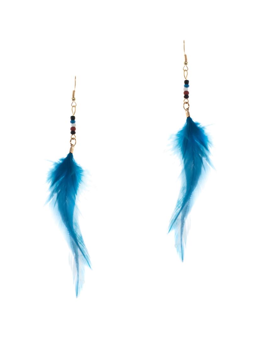 blue metal drop earrings - 13902664 -  Zoom Image - 0