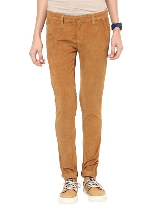 solid brown corduroy trouser - 13922566 - Very Small Image - 1