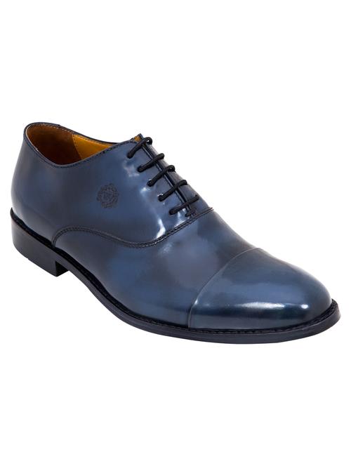 blue patent leather lace-up oxford - 13933695 - Very Small Image - 1