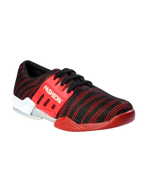 red Mesh lace up sport shoe - 13940881 - Very Small Image - 1