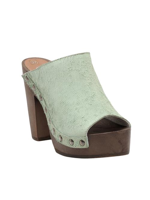 green mule  sandal - 13962016 - Very Small Image - 1