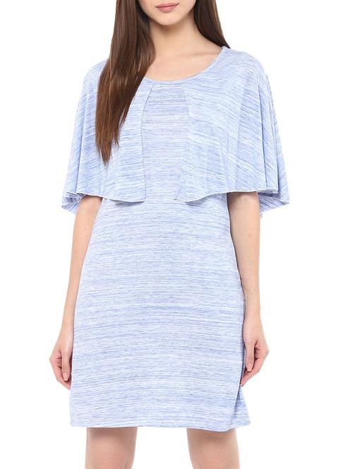 light blue viscose ruffle dress - 13974460 -  Standard Image - 0