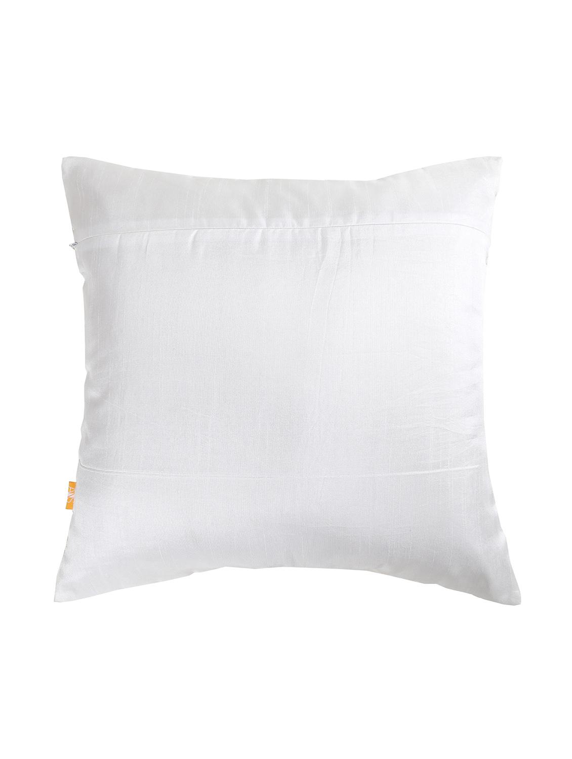 white swimming fish embroidered cushion cover - 13981179 - Standard Image - 3