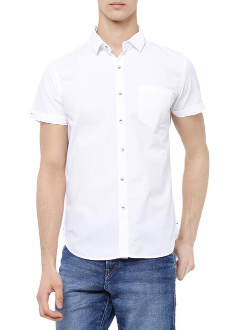 white cotton casual shirt - 14039554 - Very Small Image - 1