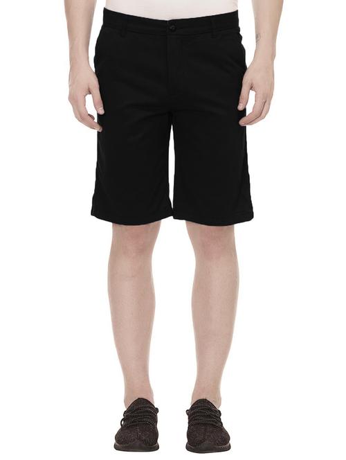 black cotton shorts - 14064555 - Very Small Image - 1