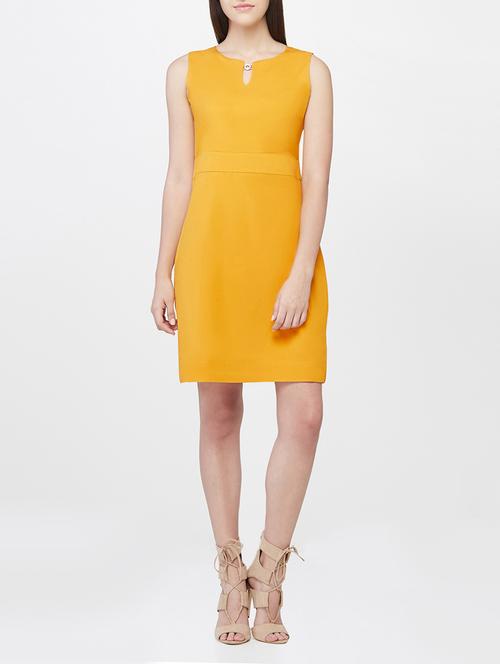 And Yellow Cotton Bodycon Dress - 14073818 - Very Small Image - 1