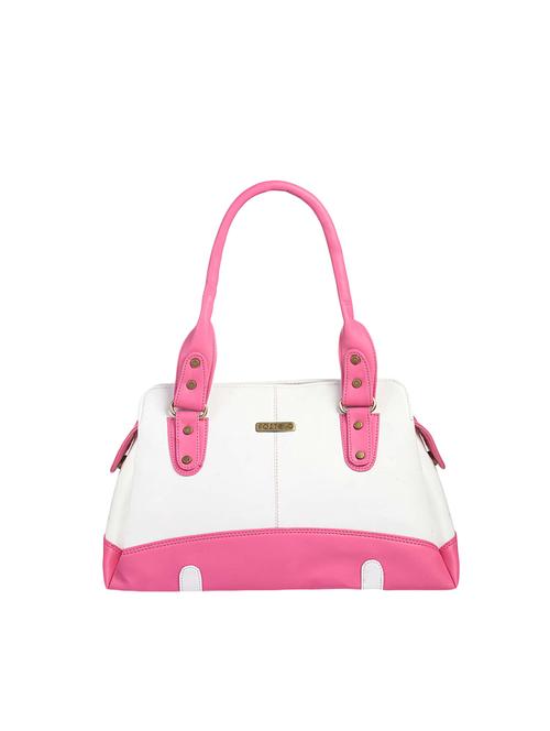 white  leatherette handbag - 14093052 - Very Small Image - 1