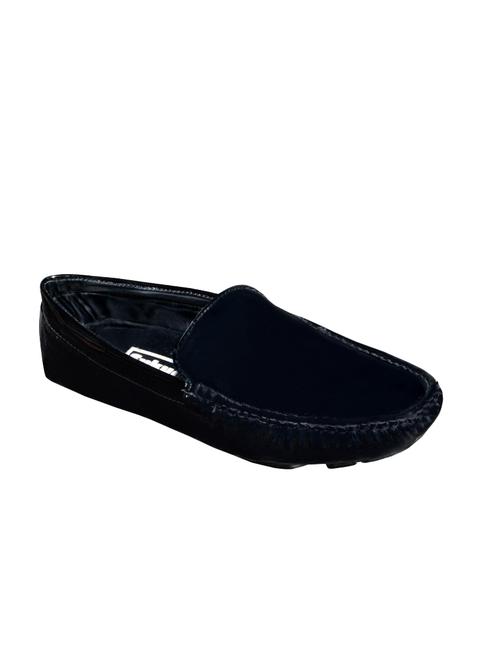 black leatherette slip on loafer - 14097993 - Very Small Image - 1