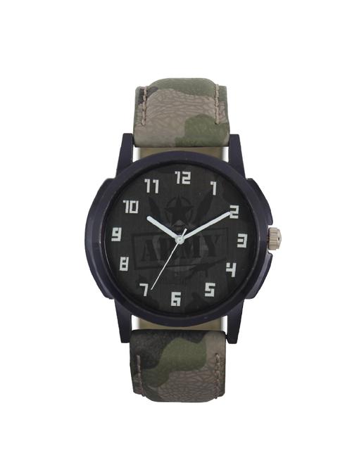 jay creation army leather belt men's watch - 14098287 - Very Small Image - 1