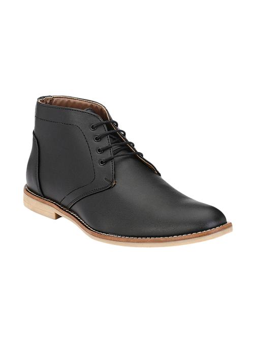 black leather lace up boot - 14100890 - Very Small Image - 1