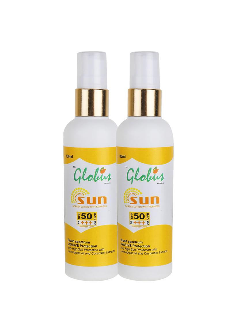 globus sunscreen lotion with fairness  - 14101993 -  Standard Image - 0