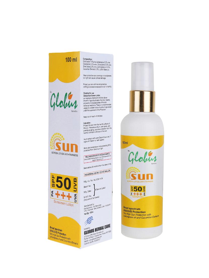 globus sunscreen lotion with fairness - 14101993 - Standard Image - 4