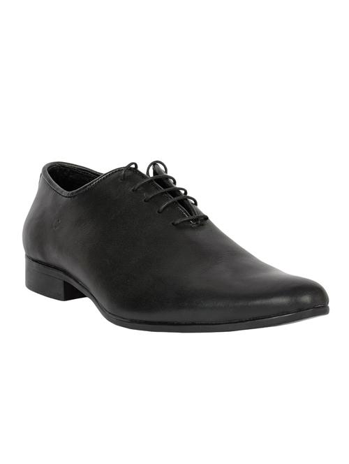 black leather formal lace-up oxford - 14103964 - Very Small Image - 1