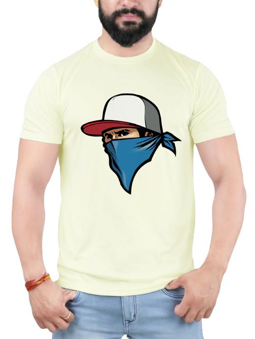 white cotton chest print tshirt - 14109989 - Very Small Image - 1