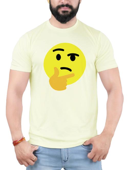 white cotton chest print tshirt - 14110003 - Very Small Image - 1