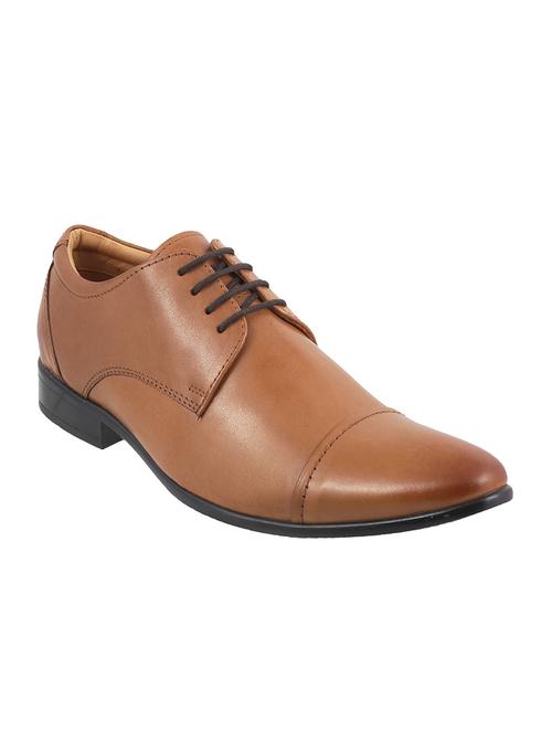tan leather lace-up derby - 14116768 - Very Small Image - 1