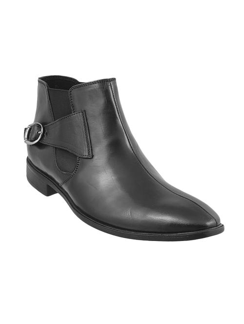 black Leather slip on shoes - 14117281 - Very Small Image - 1