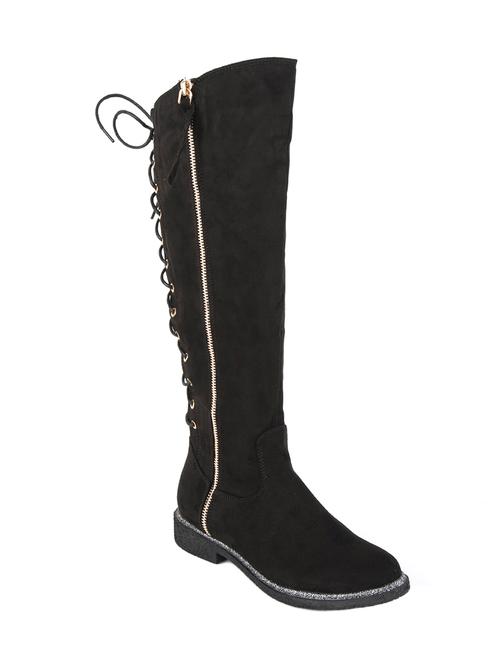 black knee length  boot - 14117731 - Very Small Image - 1