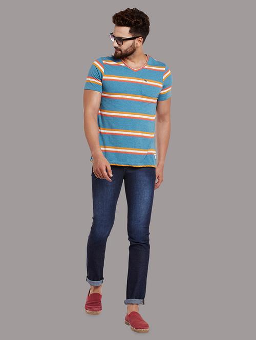 blue denim washed jeans - 14117919 - Very Small Image - 1