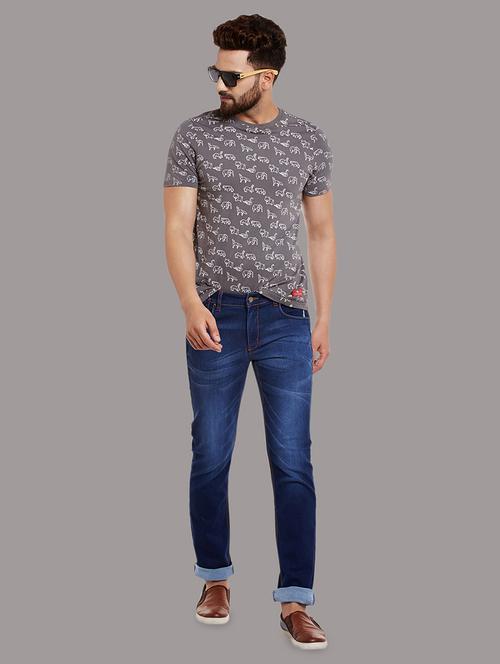 blue denim washed jeans - 14117932 - Very Small Image - 1