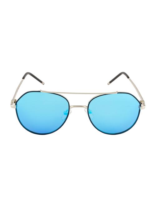 ted smith unisex aviator sunglasses (ts-17122s_sil-blu) - 14123179 - Very Small Image - 1
