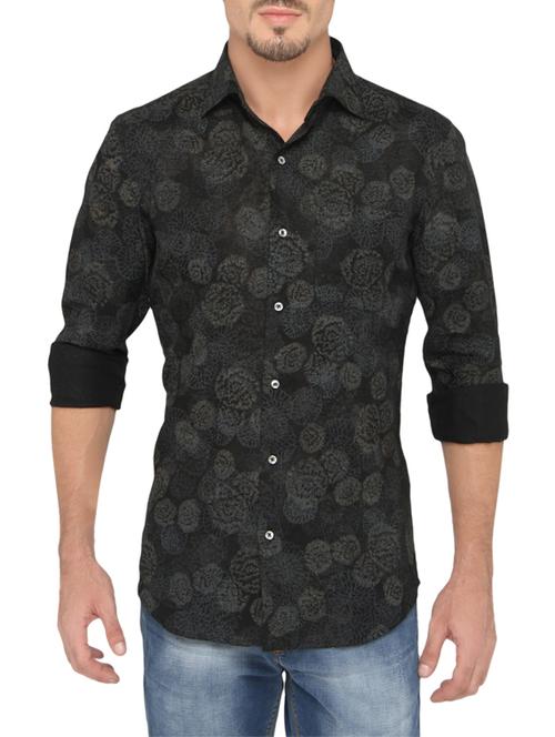 black linen casual shirt - 14124460 - Very Small Image - 1