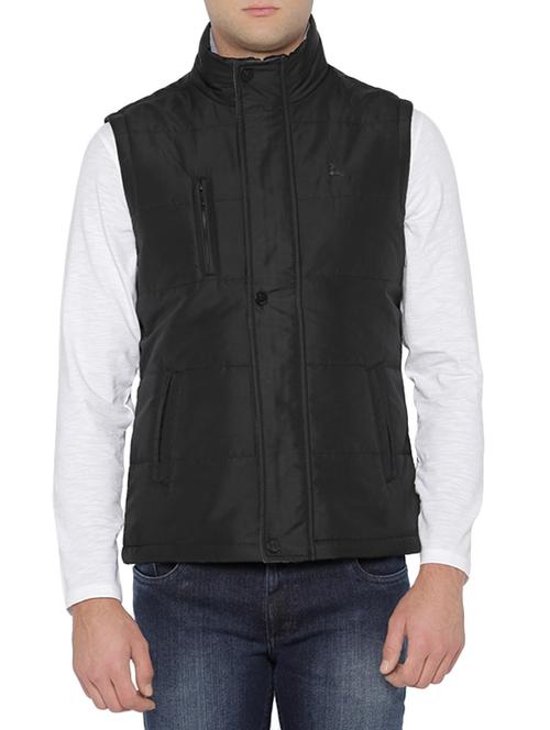 black polyester casual jacket - 14126491 - Very Small Image - 1