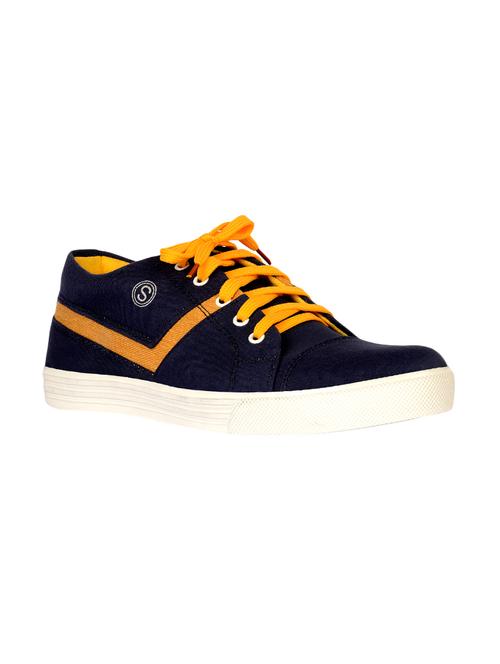blue canvas lace up sneaker - 14130149 - Very Small Image - 1