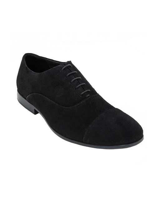 black suede lace-up oxford - 14133942 - Very Small Image - 1