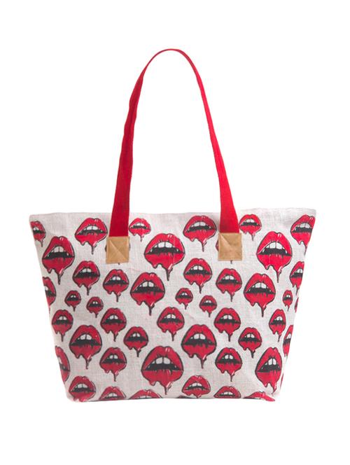 white jute handbag - 14135619 - Very Small Image - 1