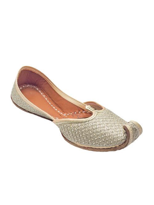 gold  leather jutis - 14136103 - Very Small Image - 1