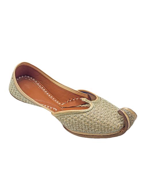 gold  leather jutis - 14136109 - Very Small Image - 1