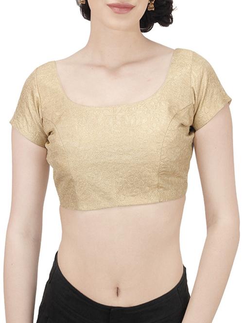 Gold Brocade Blouse - 14137605 - Very Small Image - 1