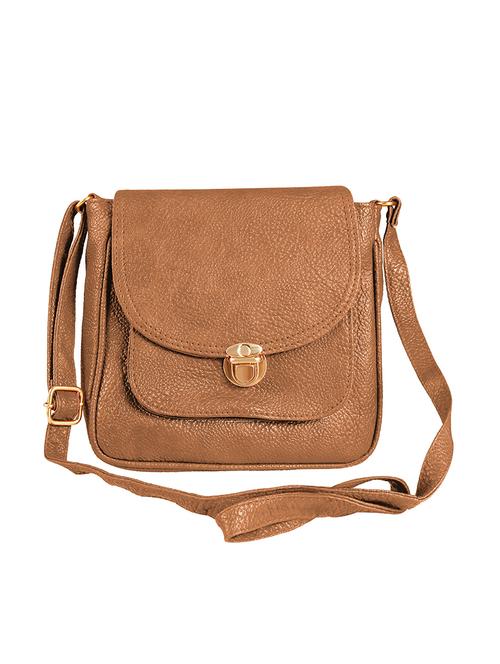 brown cotton regular sling bag - 14148278 - Very Small Image - 1